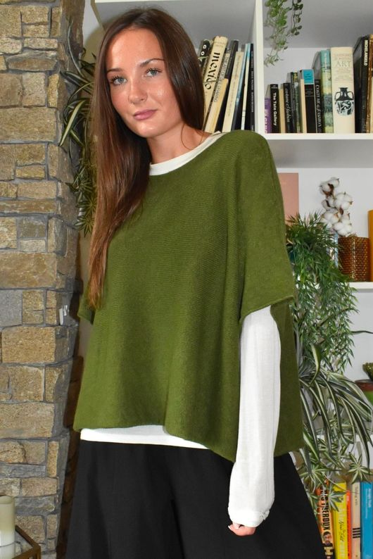Conrad Layer Knit Deep Olive